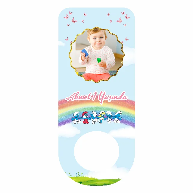 Şirinler Temalı Dikdörtgen Açacak Magneti